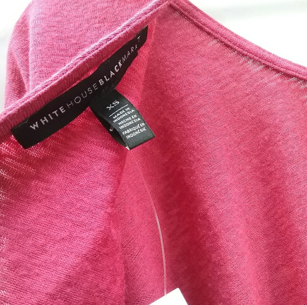 White House Black Market Pink Back-less Top XS - Picture 5 of 7